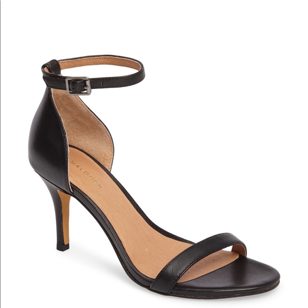 Halogen Strap Leather Heels